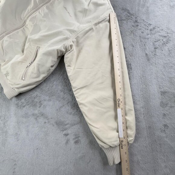 Vintage Eddie Bauer Jacket Womens Large White Windfoil Made USA Fleece Lined 90s - Picture 8 of 16
